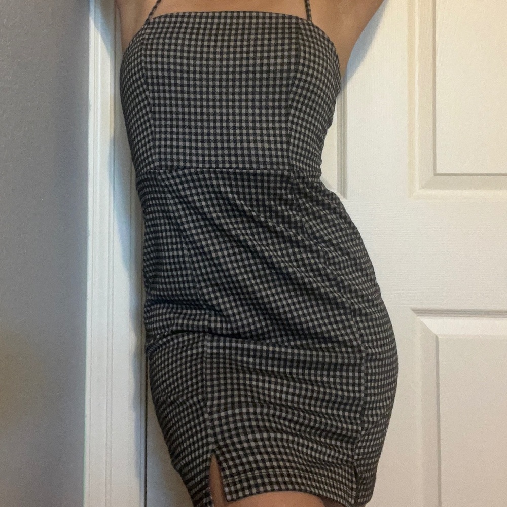 Altar'd State Checkered Mini Dress